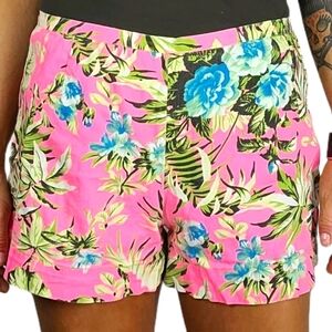 Marisa Summer Shorts Size Medium Pink Tropical